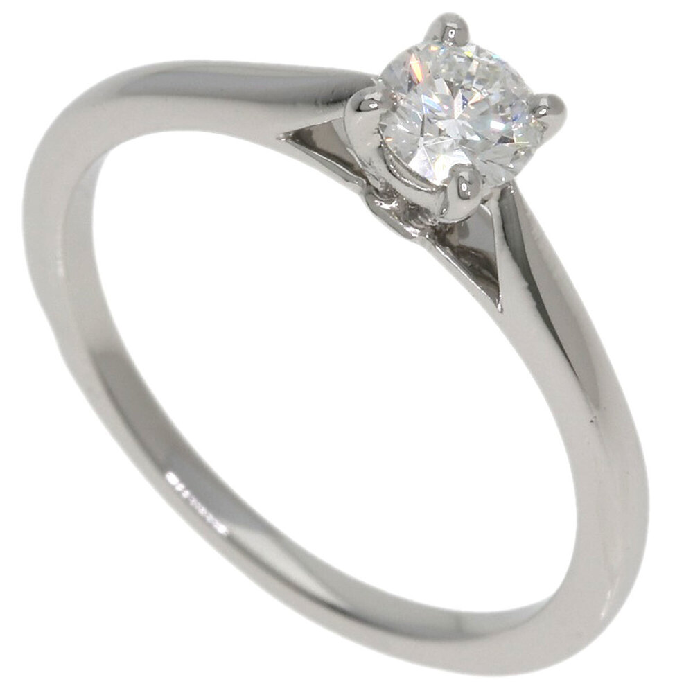 CARTIER Silver Diamond Ring #47
